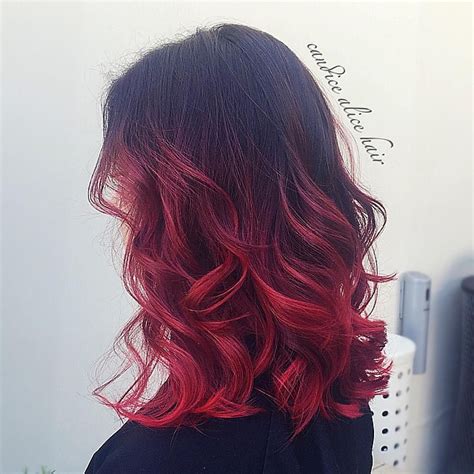 brownish red ombre hair|More.